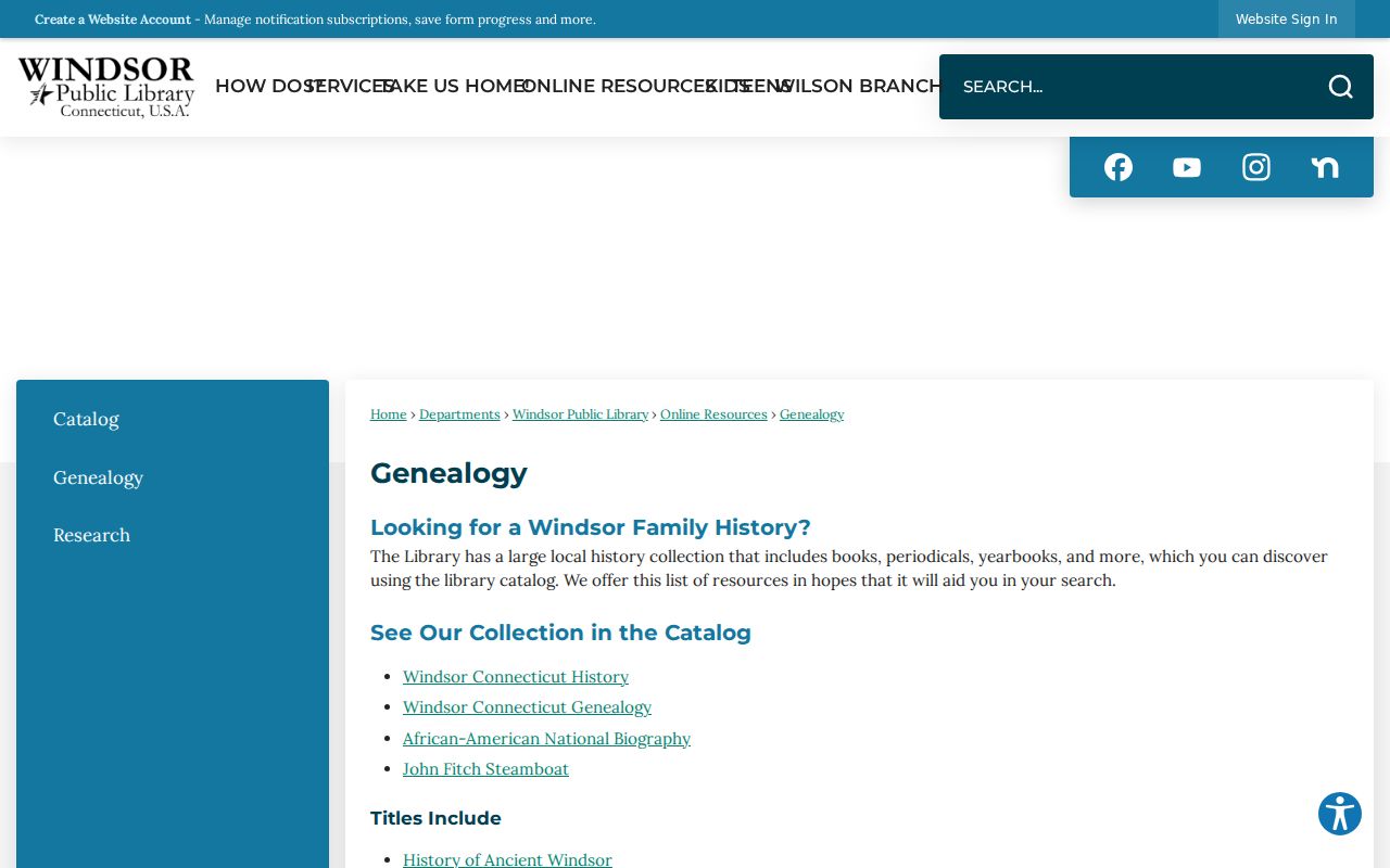 Windsor city directory library genealogy resources