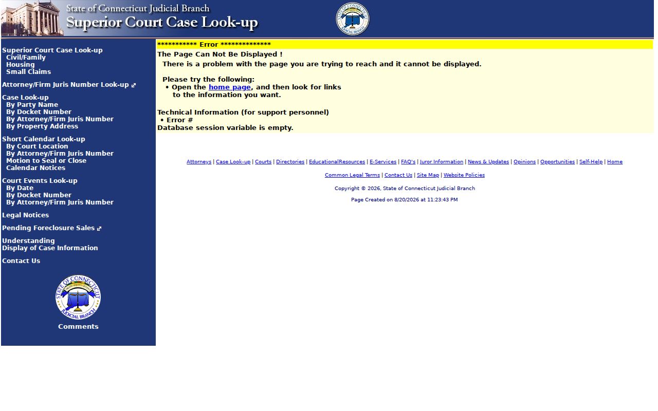 Windsor resident lookup civil case inquiry choices